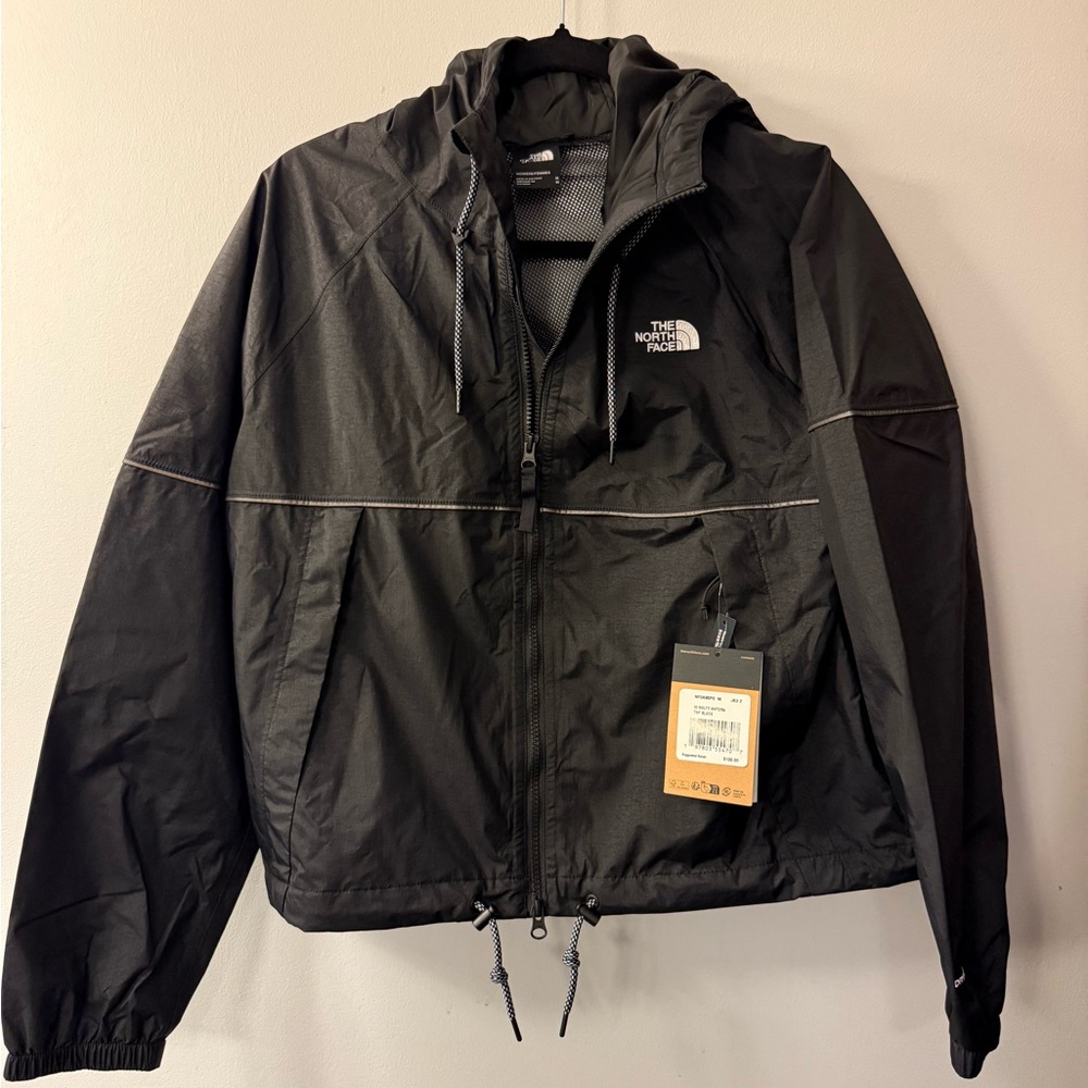North Face Antora Women's Rain Jacket; TNF Black. Medium. NWT